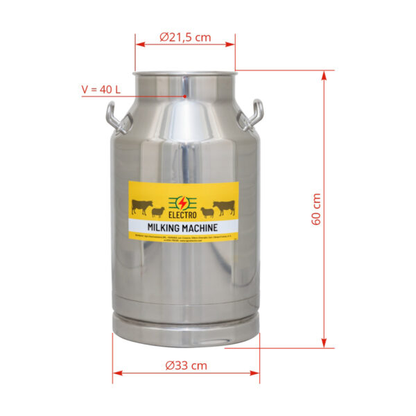 6179-bidon-inox-pentru-aparat-de-muls-40-litri ΑΝΟΞΕΙΔΩΤΟ ΔΟΧΕΙΟ 40 ΛΙΤΡΑ ΓΙΑ ΜΗΧΑΝΕΣ ΑΡΜΕΓΜΑΤΟΣ