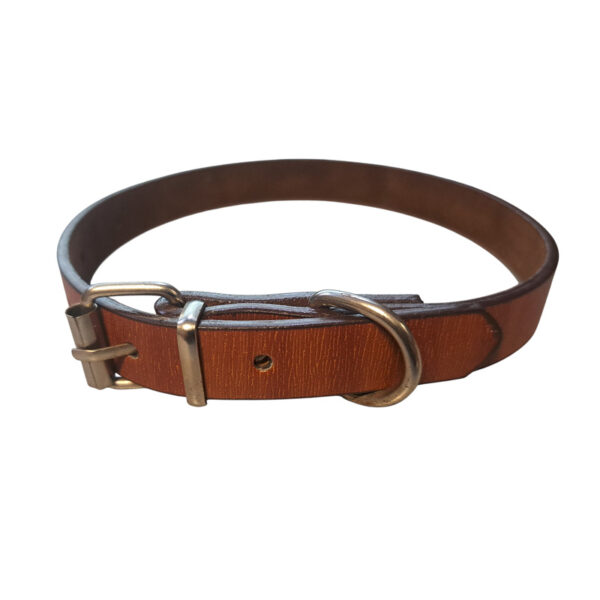 ererer ΠΕΡΙΛΑΙΜΙΟ - ΚΟΛΑΡΟ ΣΚΥΛΟΥ ΔΕΡΜΑΤΙΝΟ 38cm