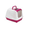 MOD-C230-0328-00_ModernaFlipCatLargeClosedToiletLitterBoxC230DarkPink39x50x37cm ΚΛΕΙΣΤΗ ΤΟΥΑΛΕΤΑ ΓΑΤΑΣ ΜΕ ΦΙΛΤΡΟ